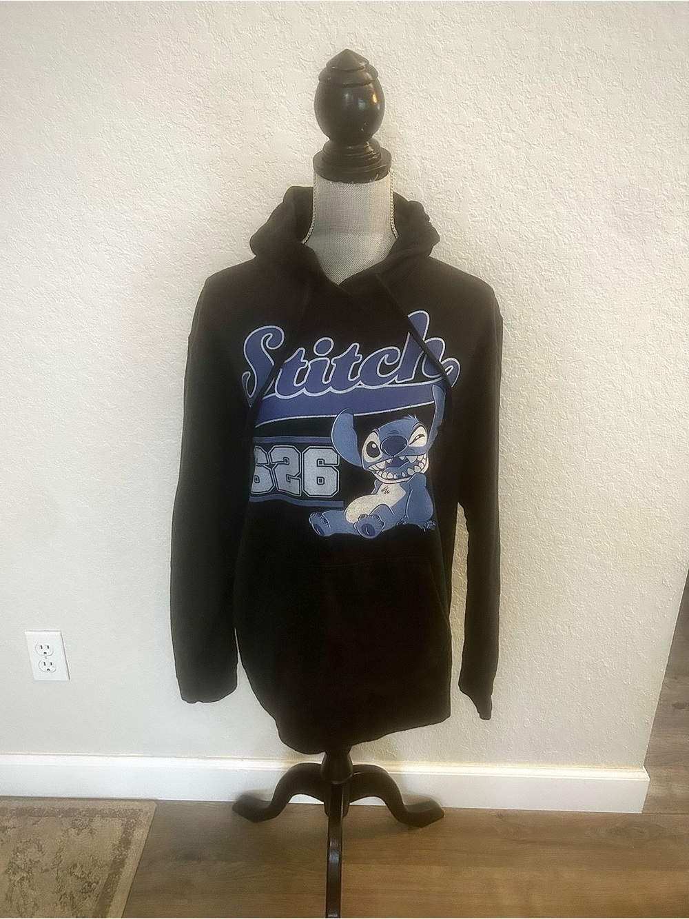 Disney Black & Blue Stitch Graphic Hoodie